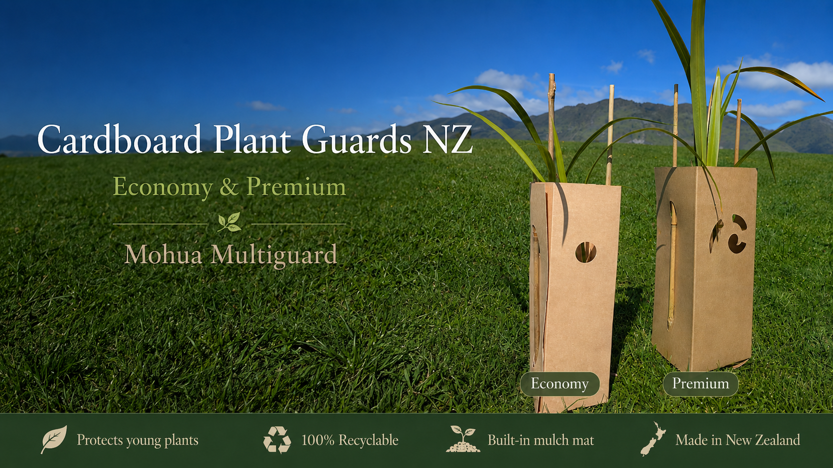 Cardboard Plant Guards NZ | Mohua Multiguard